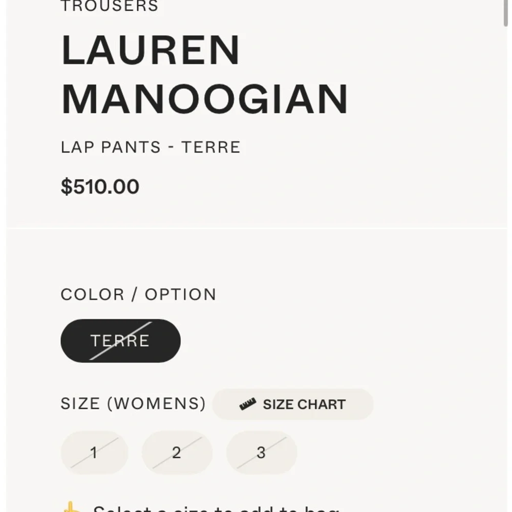 NWT Lauren Manoogian Lap Pants in Terre - Picture 7 of 10